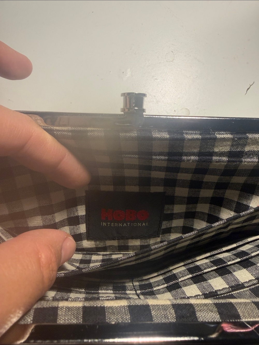 HOBO Black Patent Leather Wallet Clutch - Picture 5 of 5